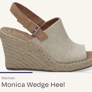 TOMS Women’s Monica Wedge Heel Size 9